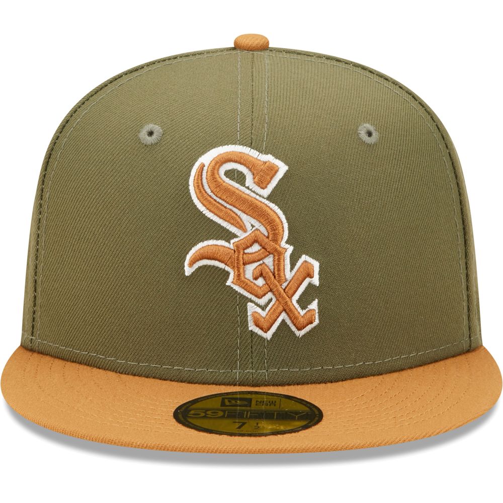 Men's New Era Olive Chicago White Sox Logo 59FIFTY Fitted Hat