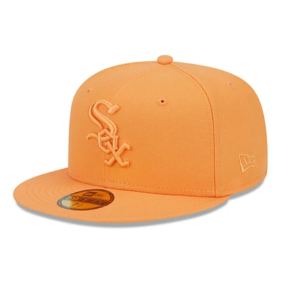 Casquette ajustée 59FIFTY orange Chicago White Sox Spring Color pour hommes New Era