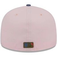 Casquette ajustée 59FIFTY avec sous-visière olive Chicago White Sox New Era pour homme, rose/bleu