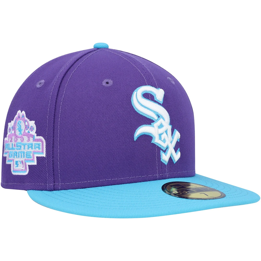 Men's New Era Purple Chicago White Sox Vice 59FIFTY Fitted Hat