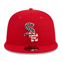 Casquette New Era Red Chicago White Sox 2023 Fourth of July 9FIFTY Snapback réglable pour homme