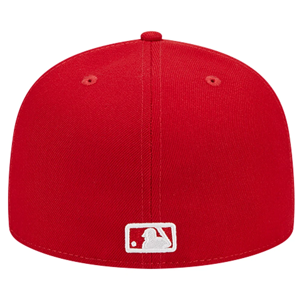 Men's New Era Red Chicago White Sox Logo 59FIFTY Fitted Hat
