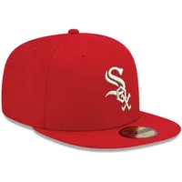 Men's New Era Red Chicago White Sox Logo 59FIFTY Fitted Hat