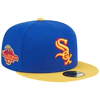 Casquette ajustée New Era pour homme Chicago White Sox Empire 59FIFTY bleu royal/jaune