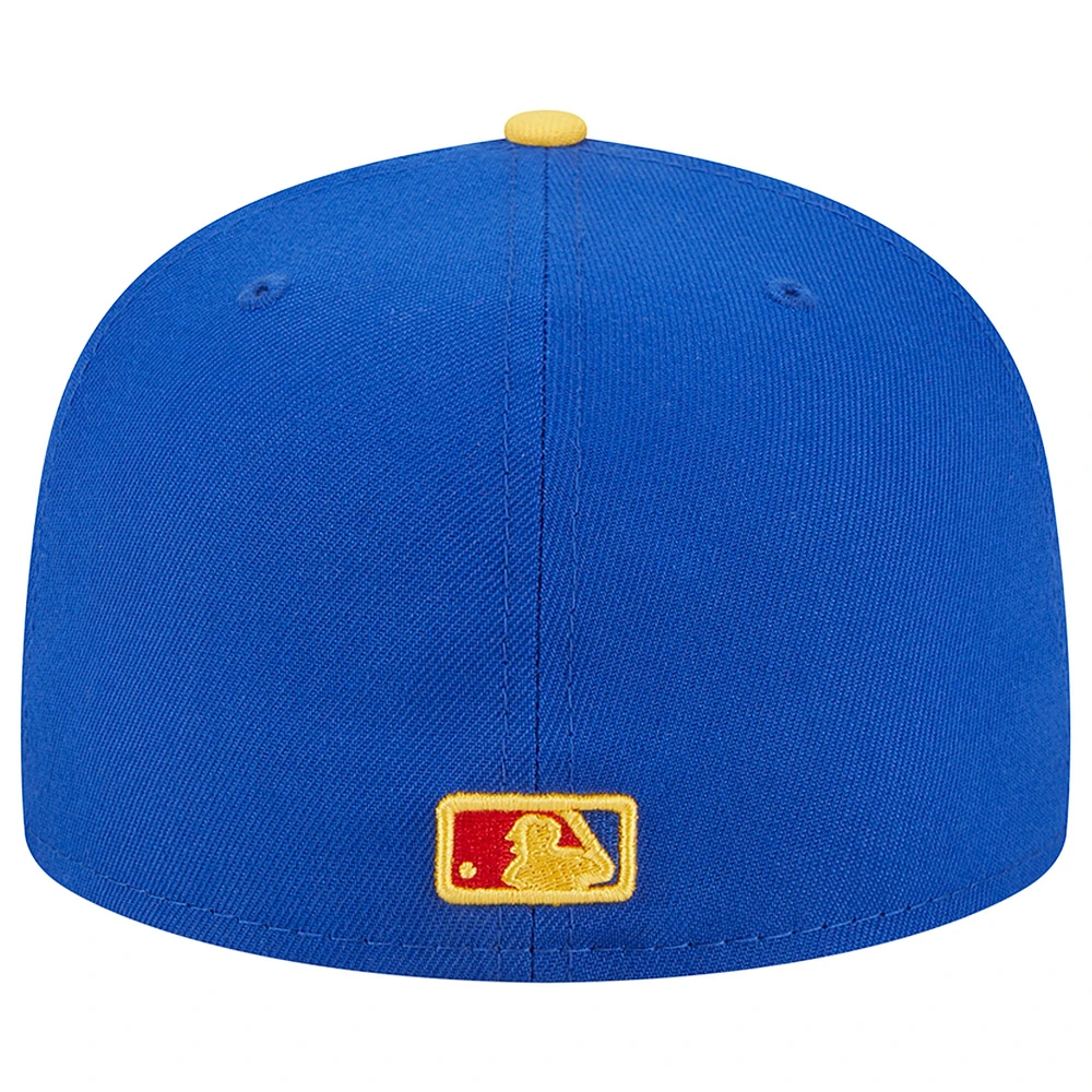 Casquette ajustée New Era pour homme Chicago White Sox Empire 59FIFTY bleu royal/jaune