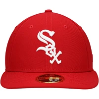 Men's New Era Scarlet Chicago White Sox Low Profile 59FIFTY Fitted Hat