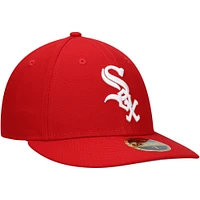 Men's New Era Scarlet Chicago White Sox Low Profile 59FIFTY Fitted Hat