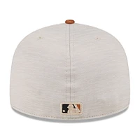 Casquette ajustée 59FIFTY Chicago White Sox 2024 Clubhouse New Era pour hommes, pierre/marron