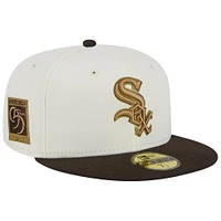 Casquette ajustée 59FIFTY Chicago White Sox 95th Team Anniversary New Era pour homme, blanc/marron