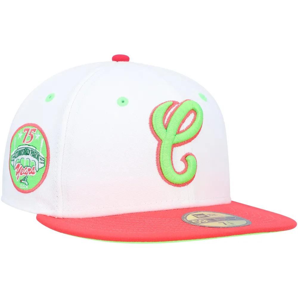 Lids Chicago White Sox New Era Cooperstown Collection Comiskey Park 75th  Anniversary Strawberry Lolli 59FIFTY Fitted Hat - White/Coral
