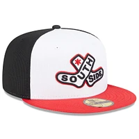 Men's New Era White/Red Chicago White Sox 2025 City Connect Batting Practice 59FIFTY Fitted Hat