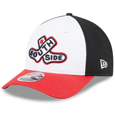 Men's New Era White/Red Chicago White Sox 2025 City Connect Batting Practice 9FORTY M-Crown Adjustable Hat