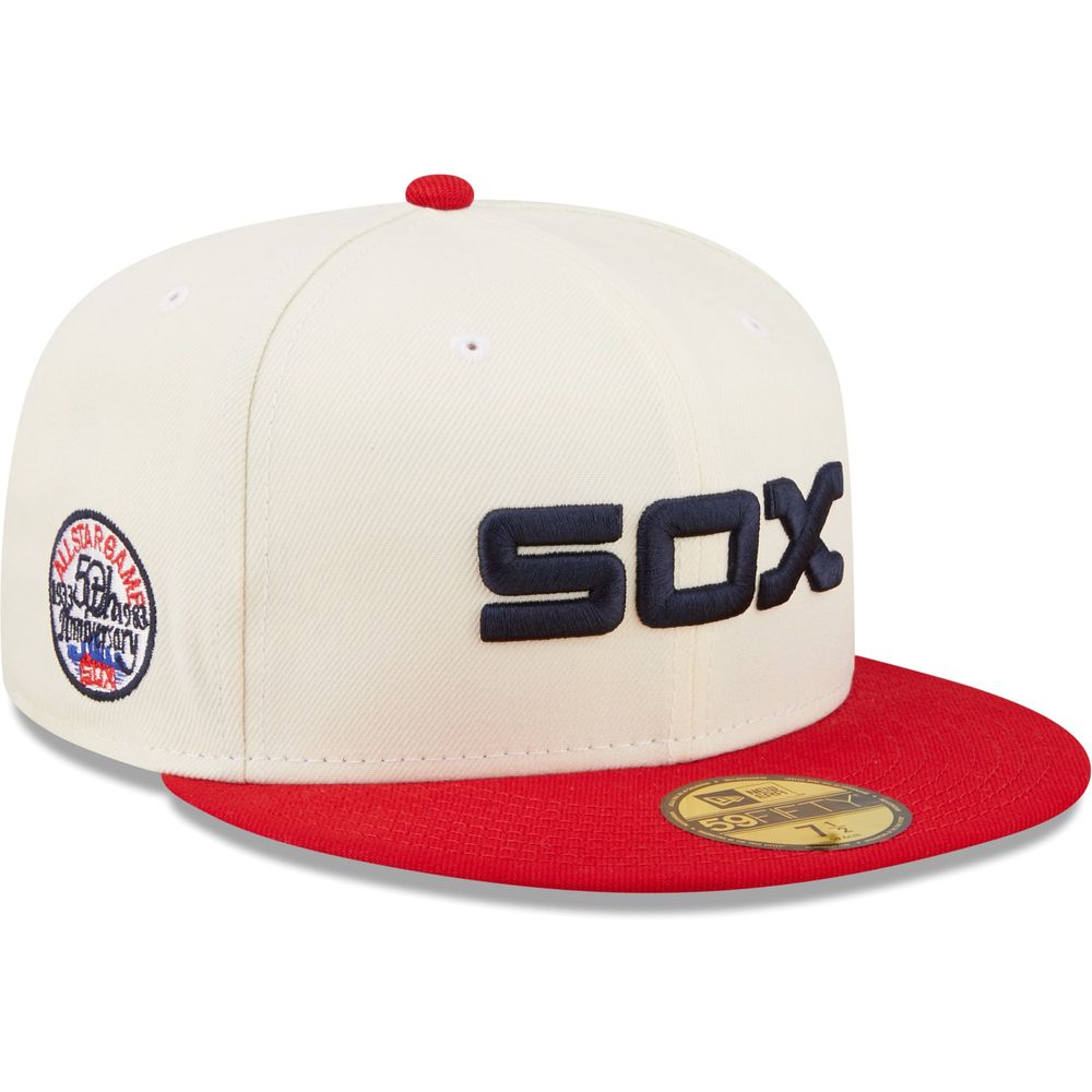 Chicago White Sox Sidepatch Red 59FIFTY Fitted Hat - Size: 7 3/4, by New Era