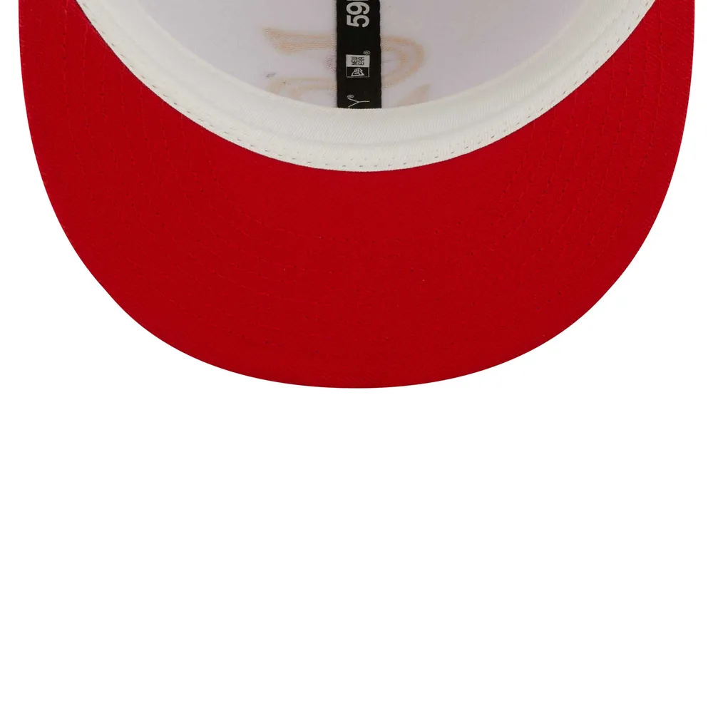 Modèle pour homme New Era White/Royal Chicago White Sox 1917 World Series Cherry Lolli 59FIFTY - Casquette ajustée