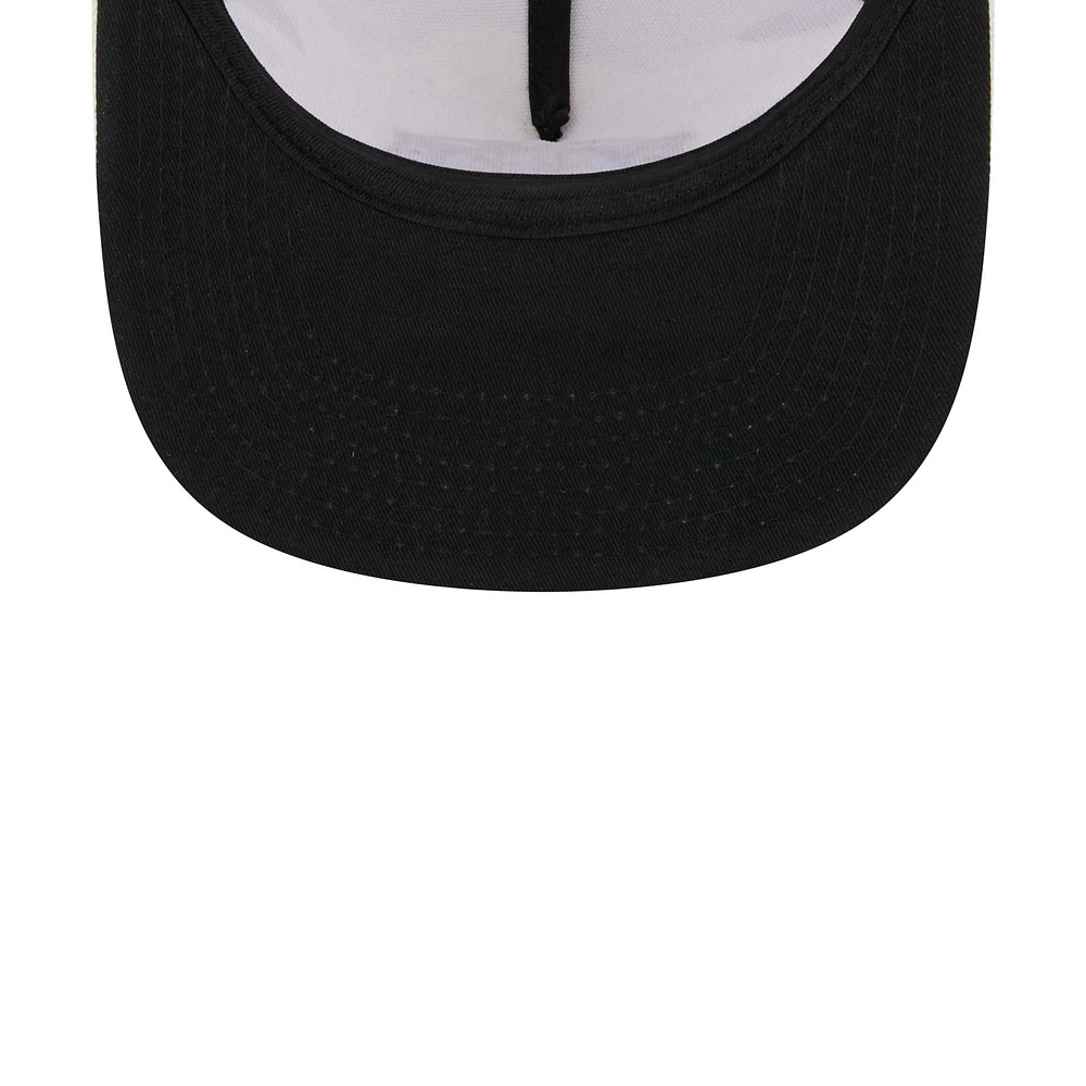 Casquette Snapback 9FIFTY Trucker Snapback Chicago White Sox Chrome Camo New Era pour homme avec cadre en A, blanc