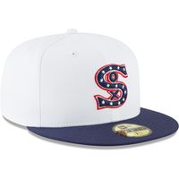 Men's New Era White Chicago Sox Cooperstown Collection Wool 59FIFTY Fitted Hat