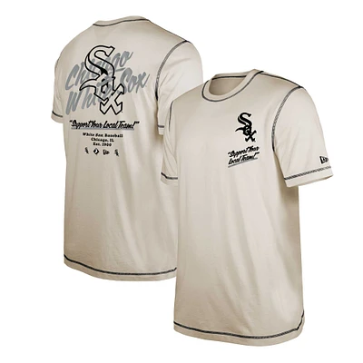 Men's New Era White Chicago Sox Team Split T-Shirt