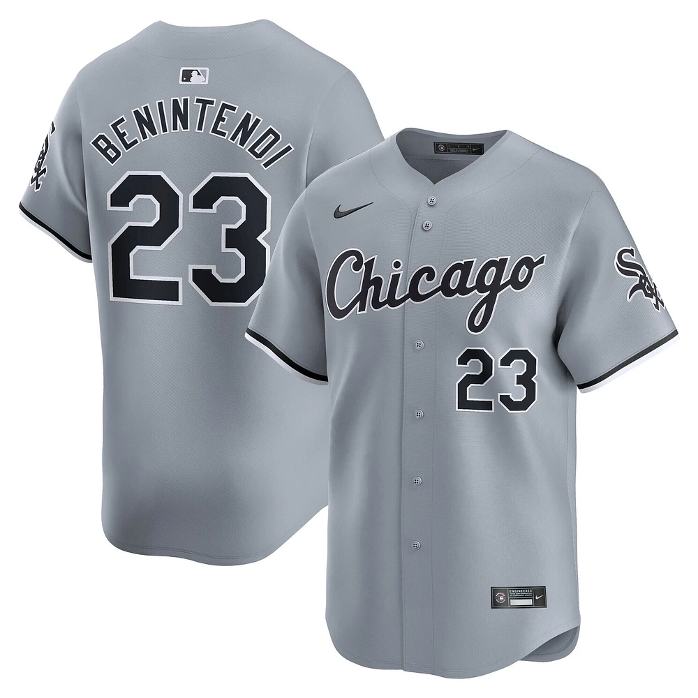 Men's Nike Andrew Benintendi White Chicago Sox Road Limited Player Jersey
