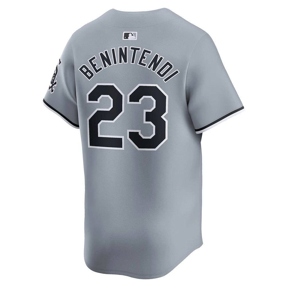 Men's Nike Andrew Benintendi White Chicago Sox Road Limited Player Jersey