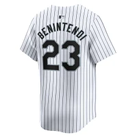 Men's Nike Andrew Benintendi White Chicago Sox Road Limited Player Jersey