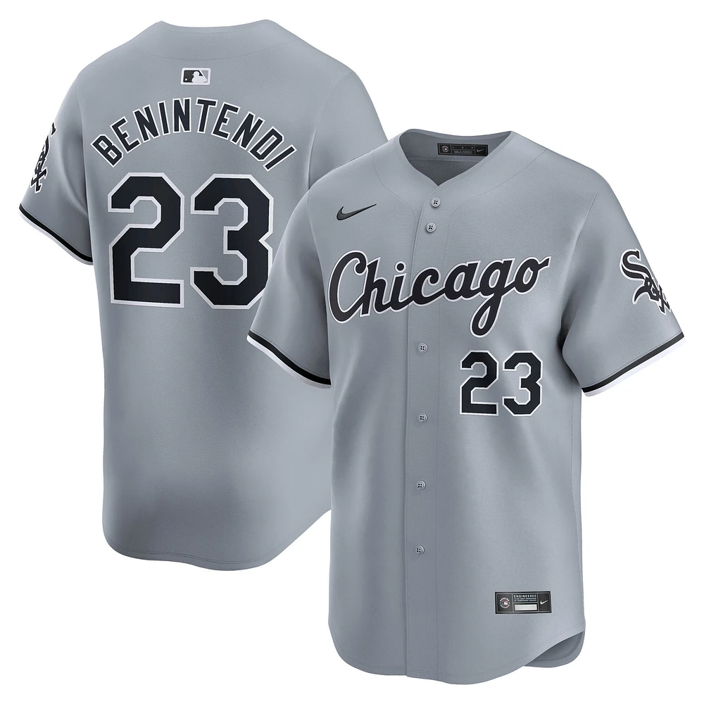 Men's Nike Andrew Benintendi White Chicago Sox Road Limited Player Jersey