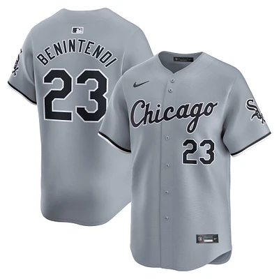 Men's Nike Andrew Benintendi White Chicago Sox Road Limited Player Jersey