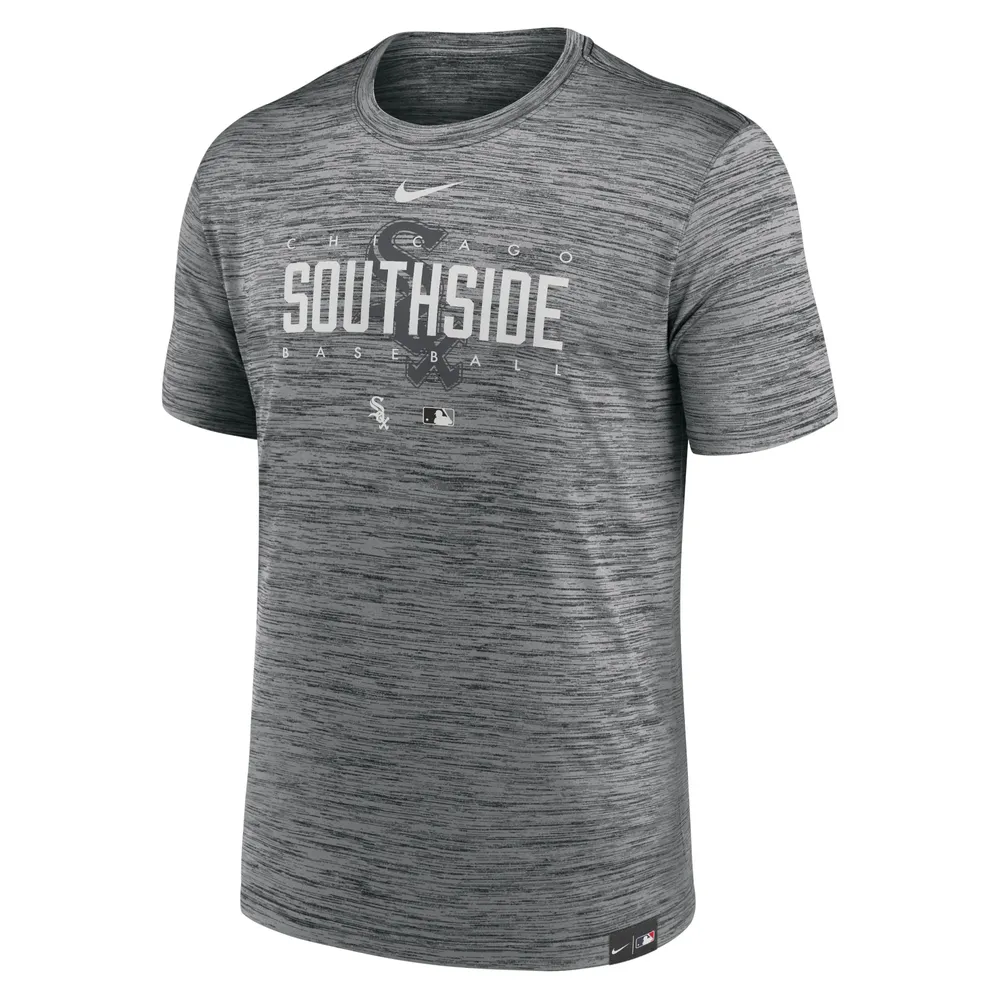 T-shirt de performance d'entraînement City Connect Velocity des Chicago White Sox Nike anthracite pour homme