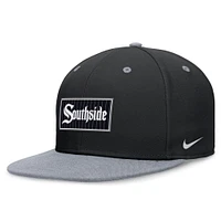 Casquette ajustée Nike Chicago White Sox City Connect True pour homme, noir/gris