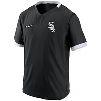 Nike Chicago White Sox Authentic Collection Veste à enfiler manches courtes pour homme Noir/Blanc