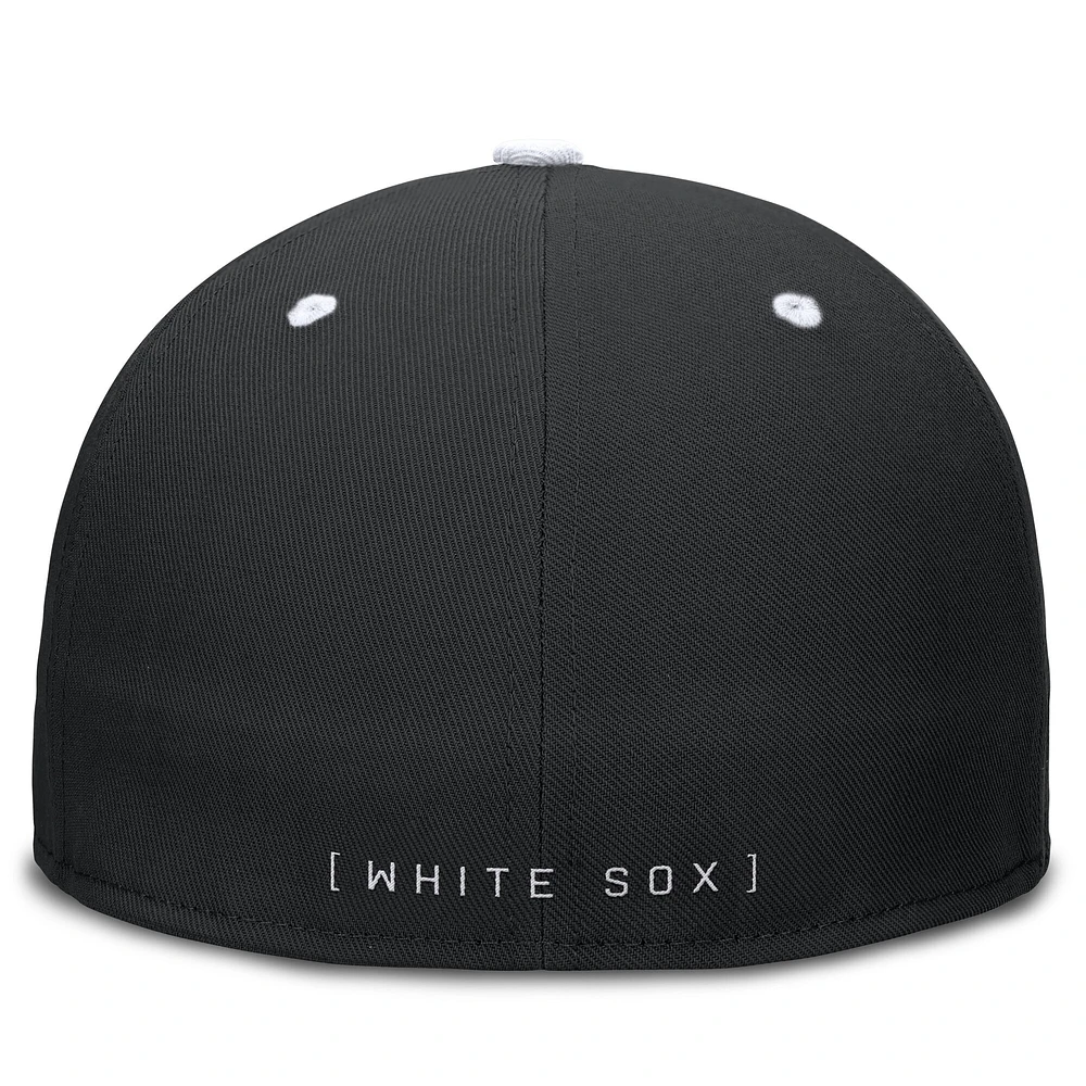 Men's Nike  Black/White Chicago White Sox True Primetime Two-Tone Performance Fitted Hat