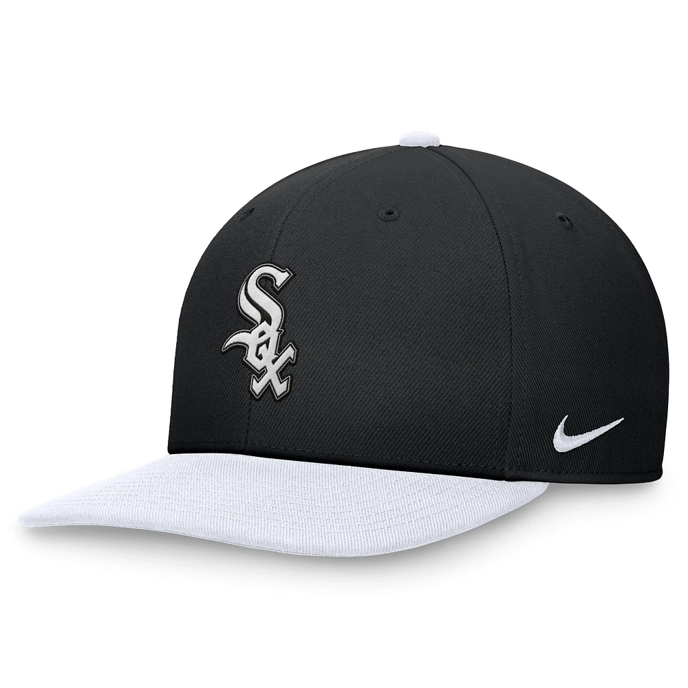 Men's Nike Black/White Chicago White Sox Two-Tone Snapback Hat