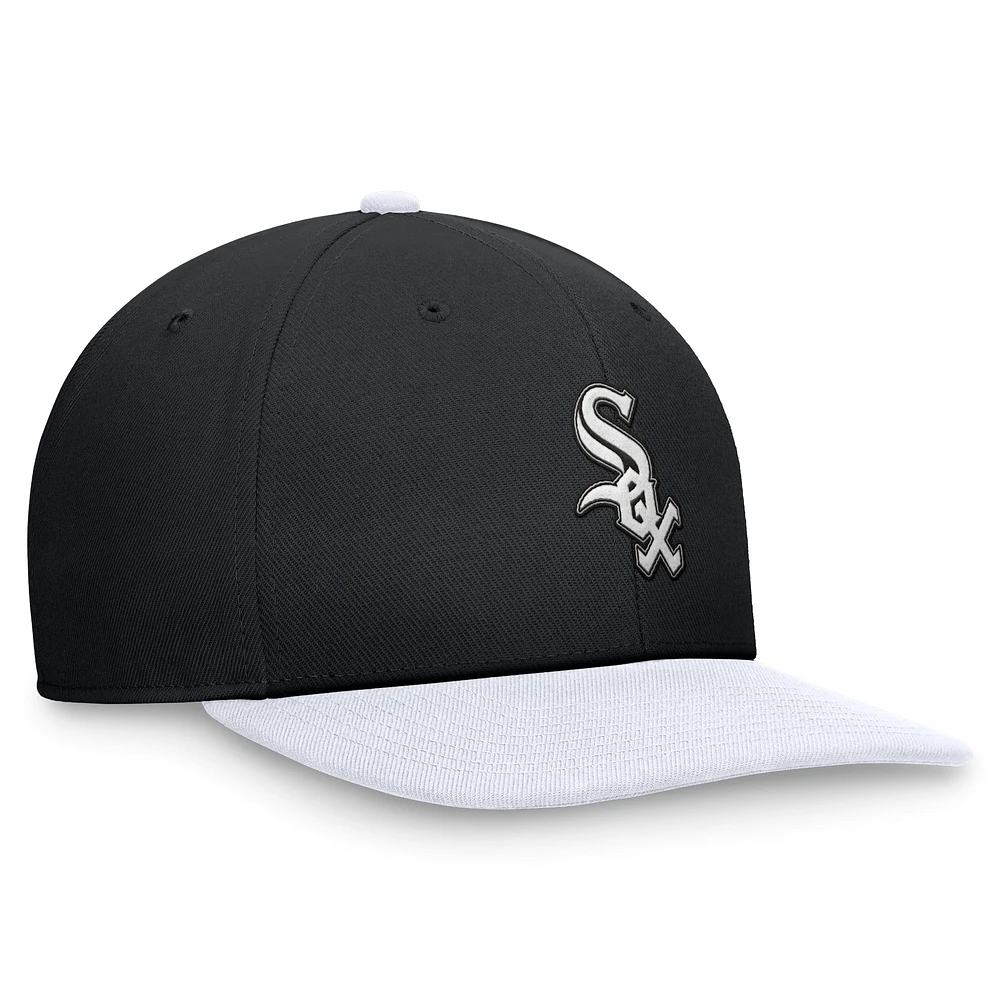 Men's Nike Black/White Chicago White Sox Two-Tone Snapback Hat