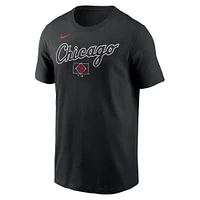 Men's Nike Black Chicago White Sox 2025 City Connect Wordmark T-Shirt