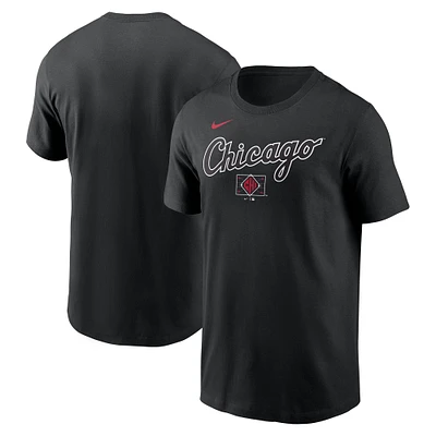 Men's Nike Black Chicago White Sox 2025 City Connect Wordmark T-Shirt