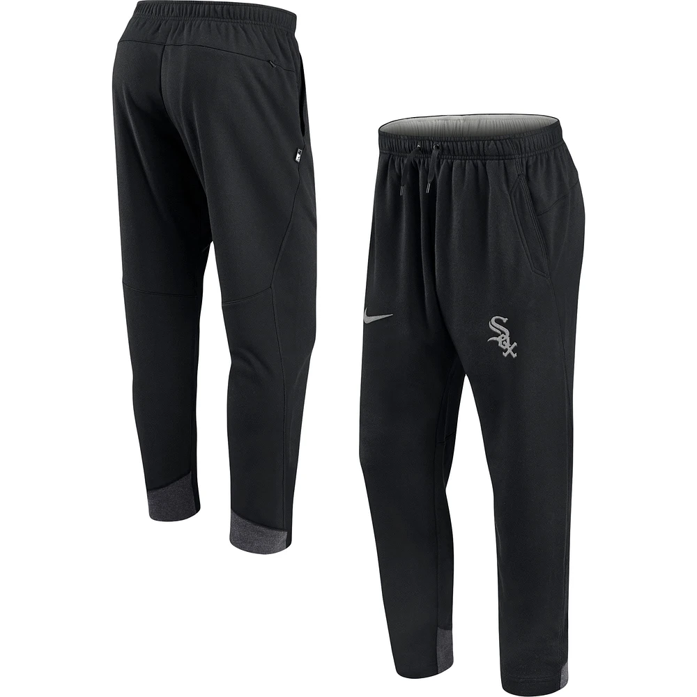 Pantalon de jogging Nike Chicago White Sox Authentic Collection Dry Flux pour homme Noir