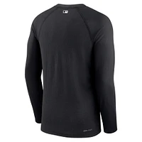 Men's Nike Black Chicago White Sox Authentic Collection Game Raglan Performance Long Sleeve T-Shirt