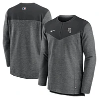 Men's Nike Black Chicago White Sox Authentic Collection Game Time Performance Half-Zip Top