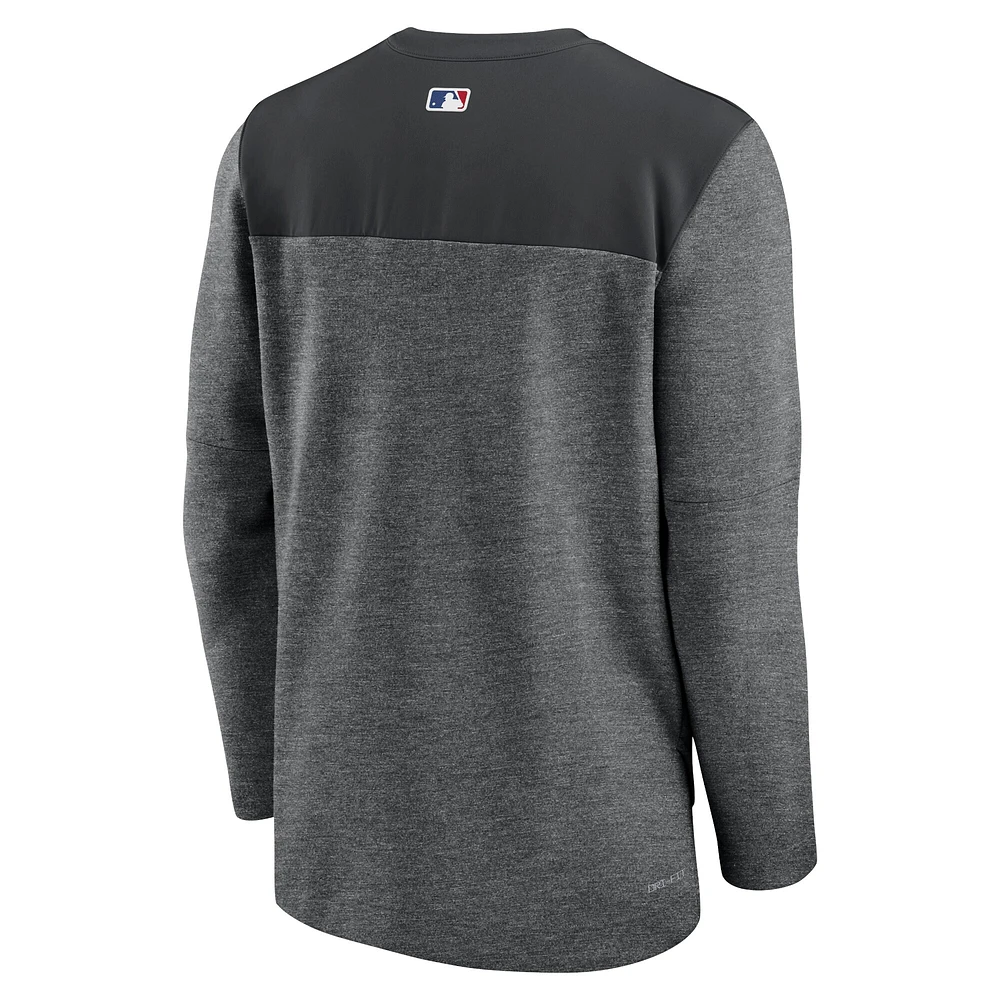 Haut à demi-glissière Nike Chicago White Sox Authentic Collection Game Time Performance pour homme Noir