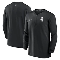 Haut à quart de zip Nike Chicago White Sox Authentic Collection Game Time Performance pour homme, noir