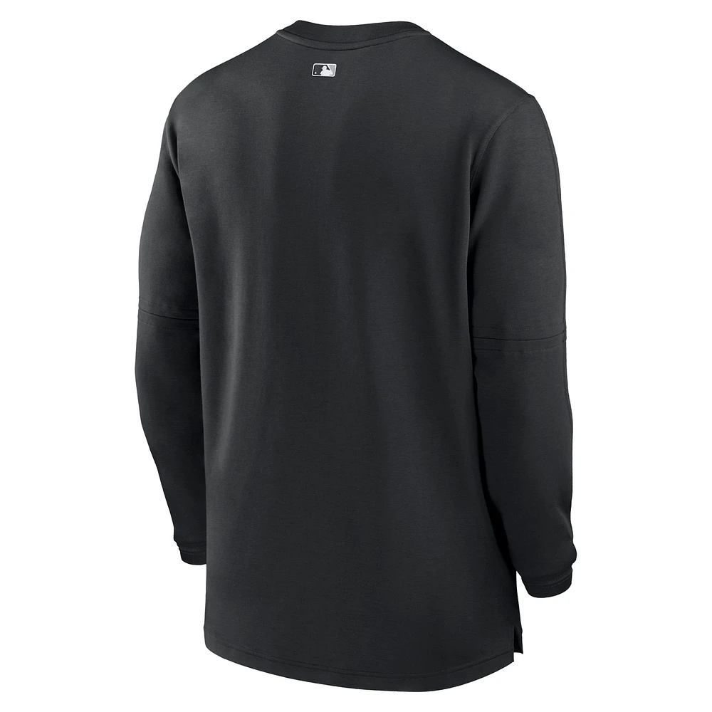 Men's Nike Black Chicago White Sox Authentic Collection Game Time Performance Quarter-Zip Top