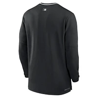 Haut Nike Performance demi-zippé noir Chicago White Sox Authentic Collection pour homme
