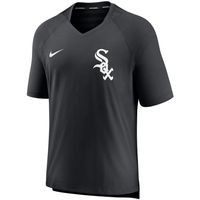 Men's Nike Black Chicago White Sox Authentic Collection Pregame Performance V-Neck T-Shirt