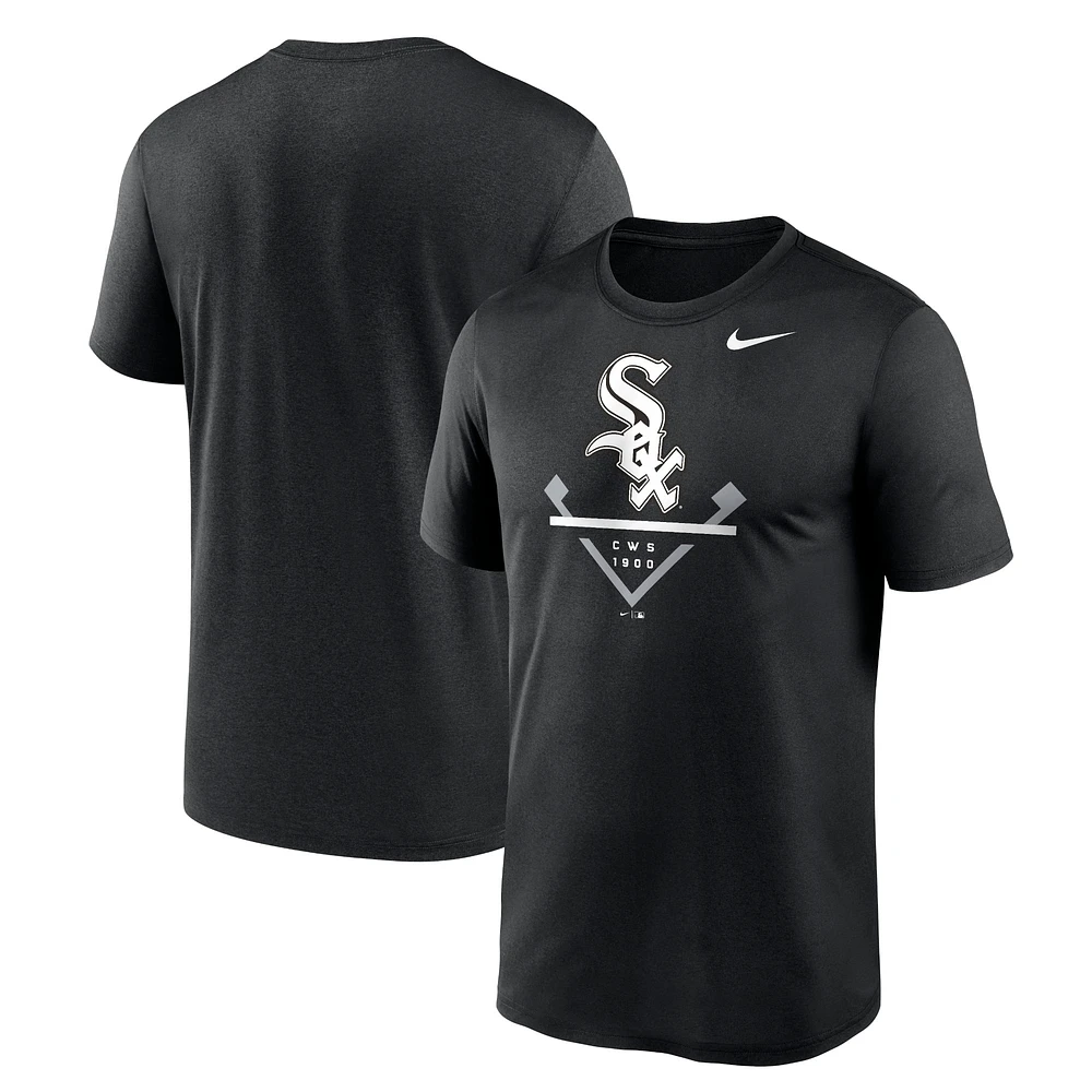 T-shirt de performance Nike Big & Tall Icon Legend des Chicago White Sox pour homme, noir