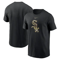 Men's Nike Black Chicago White Sox Camo Logo Team T-Shirt