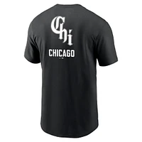 T-shirt Nike noir Chicago White Sox City Connect 2-Hit pour homme