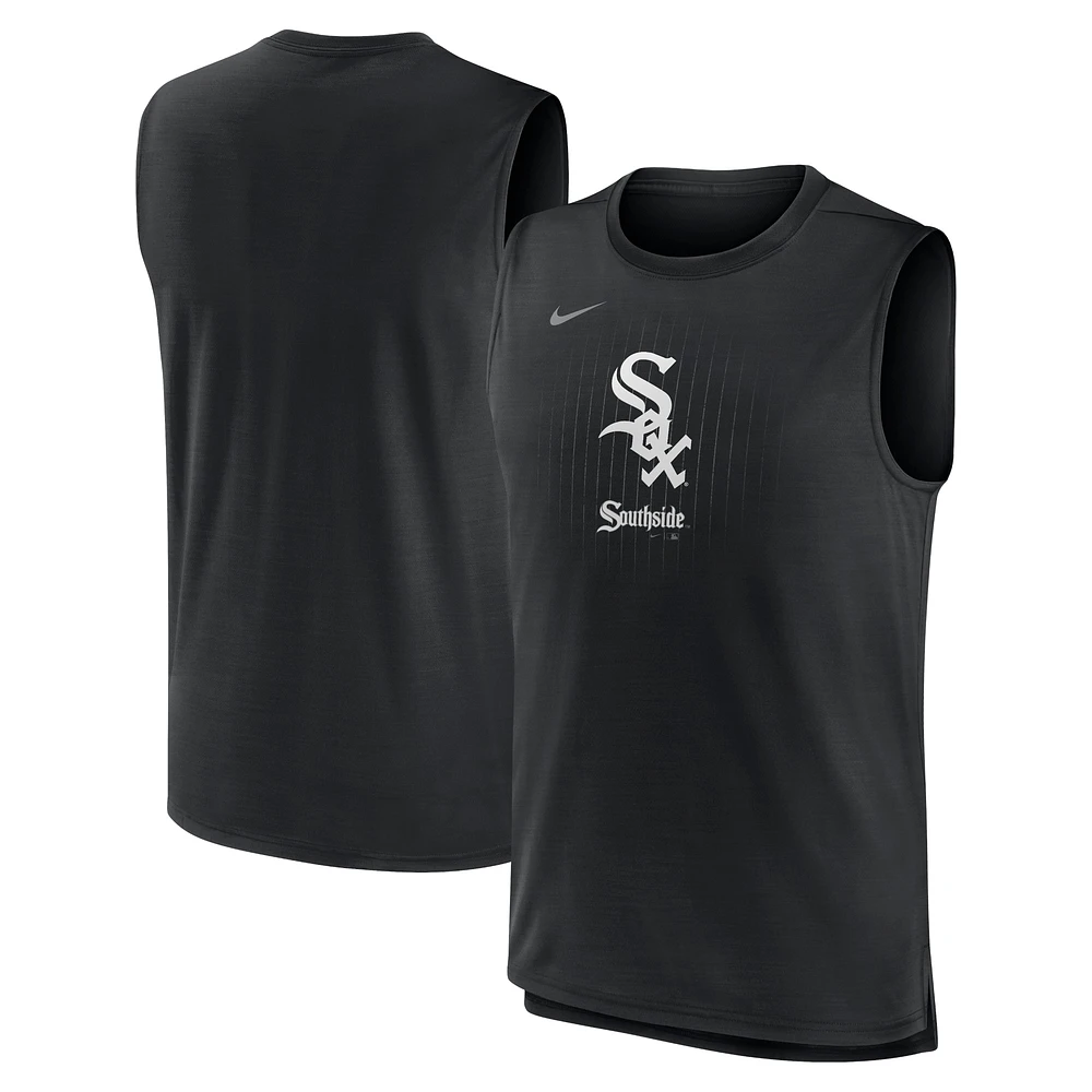 Débardeur Nike City Connect Muscle pour homme, noir, Chicago White Sox, noir