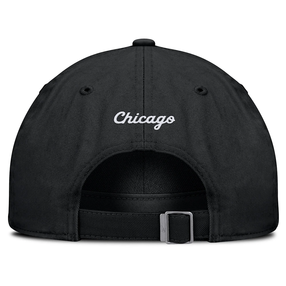 Men's Nike Black Chicago White Sox Club Adjustable Hat