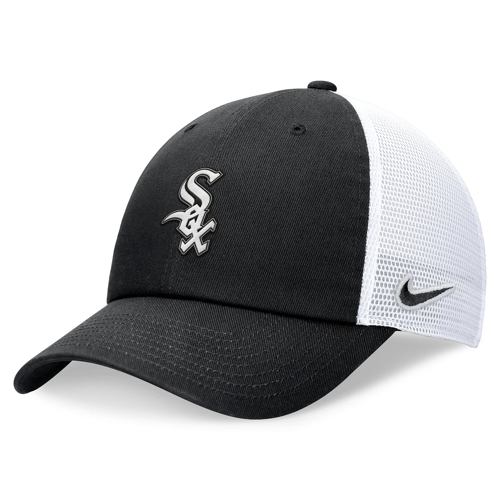 Casquette réglable Nike Black Chicago White Sox Club Trucker pour homme