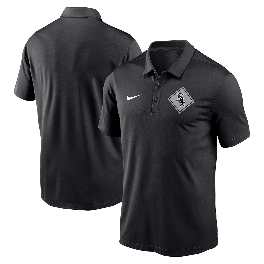 Polo de performance Nike pour hommes, Chicago White Sox Diamond Icon Franchise, noir