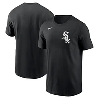 T-shirt Nike pour homme, noir, Chicago White Sox, Fuse Wordmark